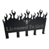 Lifespace "Licensed to Grill" Braai 5 Hook Utility Rack Photo