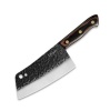 Lifespace 7" Full Tang Hammered Chef Cleaver Knife with Hole Photo