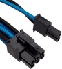 Corsair CP-8920185 Internal 0.65m Black Blue power cable PCIe 6 2-pin dual connector 2x 650mm 330uF 16V Photo