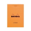 Rhodia Basics Lined Pad - Orange Cover - 80 Sheets - A7 7.4x10.5cm Photo