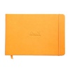 Rhodia Webnotebook Landscape Unlined Ivory Pad - Orange Cover - 96 Sheets - A5 Photo