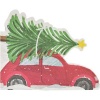 Merry Little Christmas Festive Car Christmas Paper Napkins Photo