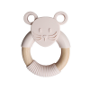 Little Luna Silicone & Wood Mouse Teething Ring Photo