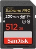 SanDisk Extreme PRO 512GB SDXC Class 10 200MB/s/140MB/s V30 U3 Photo