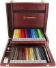 Stabilo Carbothello Pastel Pencil - Set of 60" A Lovely Wooden Box With Sharpener - Kneadable Eraser Photo