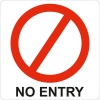 Parrot Products Parrot Sign - Symbolic Red No Entry Sign on White ACP Photo