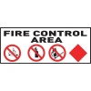 Tower Sign - Fire Control Area Photo