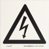 Tower Photoluminescent Sign - Electricity Warning Photo