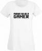 JuiceBubble Proud To Be A Gamer Ladies White T-Shirt Photo