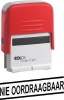 Colop C20 Self Inking Rubber Stamp - Nie Oordraagbaar - Black Ink Photo