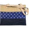 Trefoil 4 Stationery Hessian and Denim Shoulder Bag Photo