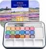 Artecho 18 Colour Metallic Watercolor Paint Set in Tin Case Photo