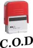 Colop C20 Self Inking Rubber Stamp - C.O.D. - Black Ink Photo