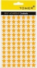 Tower Stars Stickers - Fluorescent Orange - 420 Stickers Photo