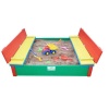 Just for Kids JFK Original 4 Seater Folding Sandpit Multi Colour Finish PVC Cover Photo