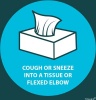 Tower ABS Sign - Cough Or Sneeze Into A Tissue Or Flexed Elbow Photo