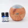 Crystal Aire Light Shadow Wooden Aroma Diffuser with Eucalyptus and Lavender Essential Oils Photo