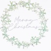 Gingery Ray Snow Place Like Home Merry Christmas Mistletoe Wreath Napkins Photo