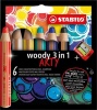 Stabilo Arty Woody 3" 1 Colour Pencils with Sharpener Photo