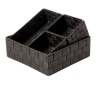 First Dutch Brands Woven storage Basket Set of 4 - Black Photo