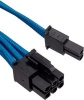 Corsair CP-8920173 Internal 0.65m Black Blue power cable PCIe 6 2-pin single connector 2x 650mm 330uF 16V Photo