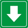 Parrot Products Parrot Sign - Symbolic Green Arrow Sign on White ACP Photo