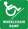 Tower Chromadek Sign - Wheelchair Ramp Photo