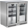 Snomaster 220L Stainless Steel Two Door Alfresco Under Bar Sub Zero Beverage Cooler with Heated Doors Photo