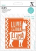 Xcut Die Cut Live Laugh Llama Photo