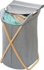 WENKO - Laundry Bin 79L - Bahari Range - Bamboo Grey Photo