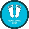 Tower Decal - Please Stand Here Photo