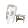 Double Dot Toddler Kitchen Learning Tower and Mini Stepstool Combo Photo