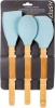 Generic Kitchen Tool Set - 3 Piece Silicone Head Bamboo Handle Photo