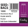 Croxley ENP3SW Seed and Wage Full Gum-Unbanded Pockets - No.3 Photo