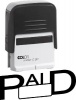 Colop C20 Self Inking Rubber Stamp - Paid - Black Photo