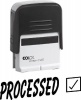 Colop C20 Self Inking Rubber Stamp - Processed - Black Ink Photo