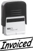 Colop C20 Self Inking Rubber Stamp - Invoiced - Black Ink Photo