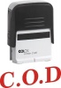 Colop C20 Self Inking Rubber Stamp - C.O.D. - Red Ink Photo