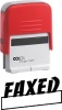 Colop C20 Self Inking Rubber Stamp - Faxed - Black Ink Photo