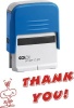 Colop C20 Self Inking Rubber Stamp - Thank You - Red Ink Photo