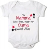 Just Kidding My Mamma Weet Baie Maar My Ouma Weet Alles Short Sleeve Onesie - White Photo