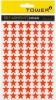 Tower Stars Stickers - Fluorescent Red - 420 Stickers Photo