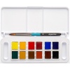 JAS English Daler Rowney - Aquafine Watercolour - Half Pan - Pocket / Travel Set of 12 Photo