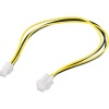 Goobay CAK S-11 P4 Black Yellow 0.37m power cable Photo