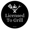 Lifespace "Licensed to Grill" Drinks Coasters Photo