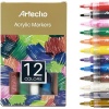 Artecho 12 Colour Water Based Acrylic Marker Set Photo