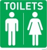 Tower ABS Sign - Unisex Toilet Photo