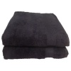 Bunty 's Plush 450 Bath Sheet Jet Black 090x150cms 450GSM Photo