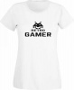 JuiceBubble Retro Gamer Ladies White T-Shirt Photo