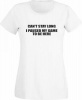 JuiceBubble Can't Stay Long Ladies White T-Shirt Photo